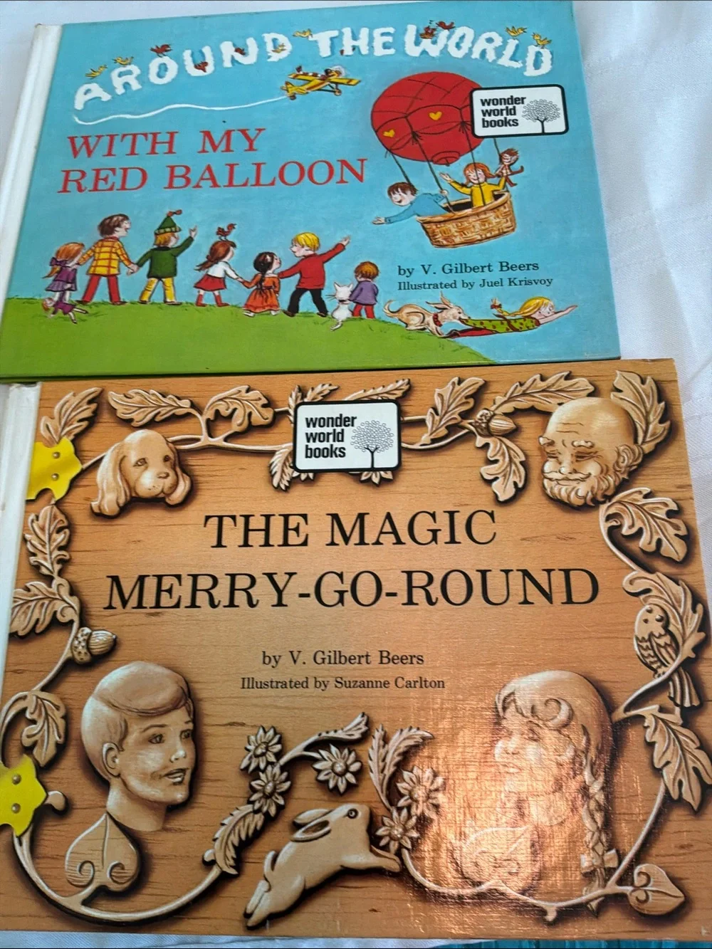 Vintage Children's Storybook Collection Wonder world by V. Gilbert Beers 7 books